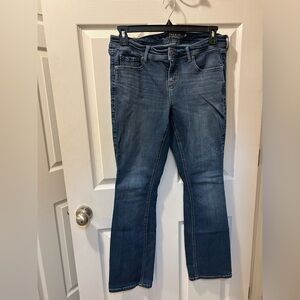 Torrid 12R Women's Classic Blue Premium Barely Boot Cut Low Rise Jeans Pre-Owned